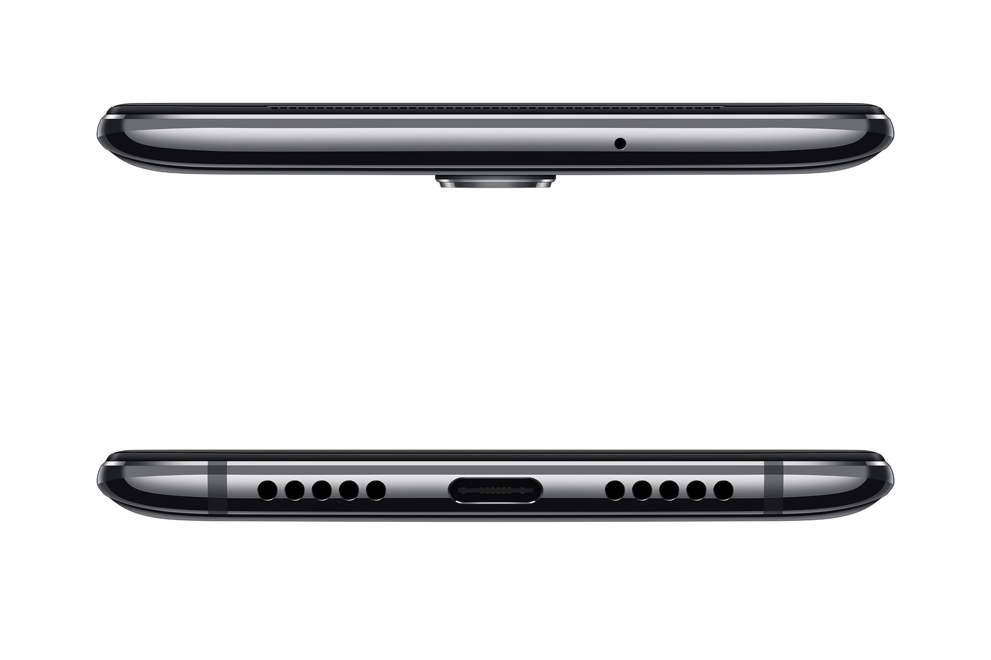 Zo zien de OnePlus 7 en 7 Pro er bovenaan en onderaan uit., OnePlus