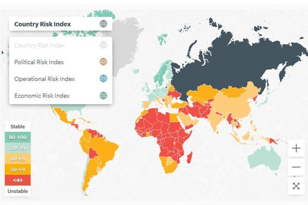 Carte Interactive Des Pays à Risques Pour Bien Investir à L